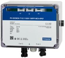F-Tronic DC-Überspannungsschutz mit Einsteckdichtung, 1-3 MPP Tracker, Typ 1+2 oder Typ 2, grau