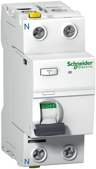 Schneider Electric A9Z20225 Fi-Schutzschalter iID, 2-Polig, 25A, 10mA, Typ A