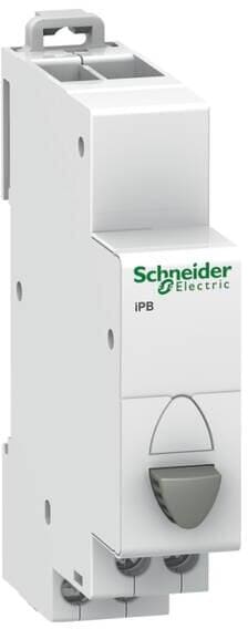 Schneider Electric A9E18033 Acti9 iPB Drucktaster, 1 Schließer + 1 Öffner, Taste grau