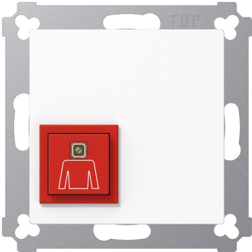 JUNG NRSAS0834RTWW Ruftaster, Alpinweiß