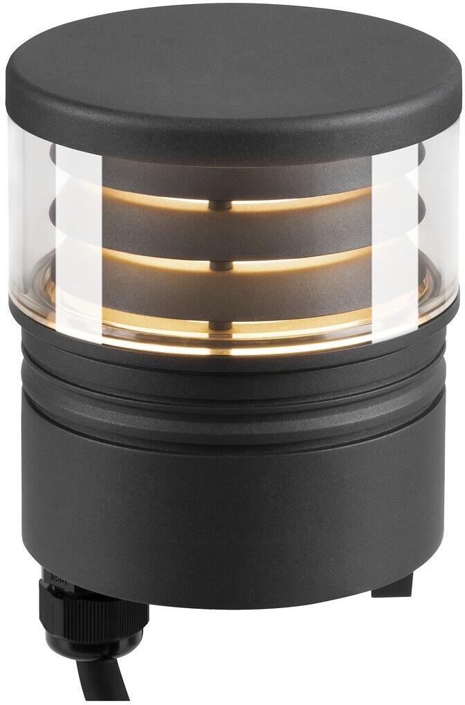 SLV M-POL S Polehead Louver Pollerleuchtenkopf, LED, 11W, 145/155lm, 2700/3000K, CRI90, anthrazit (1006385)