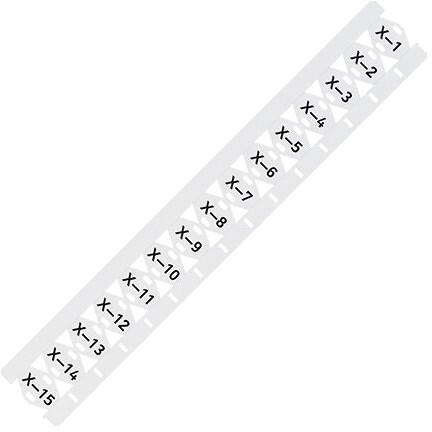 Wago 211-835 Kabelbündelmarkierer, für die Verwendung mit Kabelbindern, 25 x 10 mm, weiß