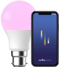 Nordlux Smart B22, Leuchtmittel, A60 Colour, 2200-6500K, 806L, 8W, weiß (2270042201)