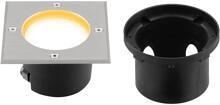 EVN LED Bodeneinbau, quad., inkl. LM, IP67, 230V, 6W, 3000K, 450lm, EDS / Alu (677410062)