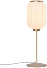 Nordlux Milford Tischlampe, E27 IP20, Glas, messing-weiß (2213225001)