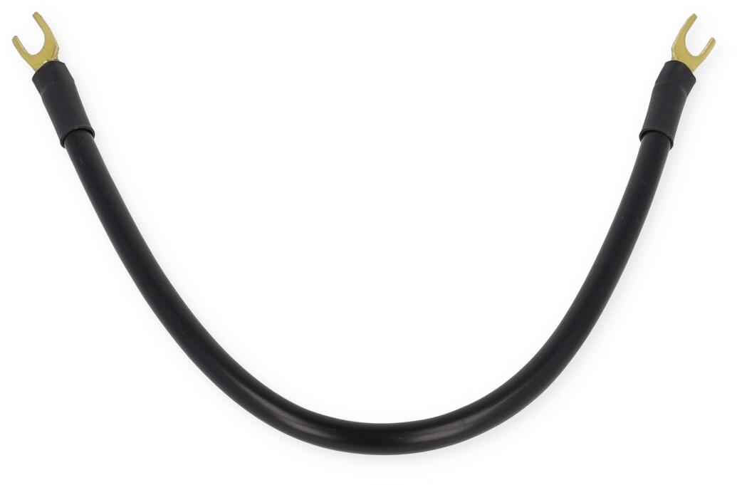 Hager K67L Kabelbrücke NYAF 10 mm², Länge 250mm, Gabel, schwarz