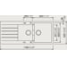Schock Signus D-200-A Granitspüle mit Ablauffernbedienung, Cristadur, reversibel, mit Zubehör
