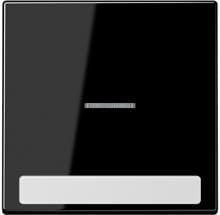 Jung LS990NAKO5SW Wippe mit Lichtleiter und Schriftfeld 9 x 58 mm, schwarz