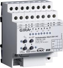 KNX Rollladenaktor 4fach 230 V AC mit Handbetätigung, Gira 216000