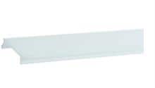 Rutec 68893 Abdeckung für Alu-Eckprofil 22/22E, für LED-Stripes bis 18.1mm Breite, bündig, 2m, matt weiß
