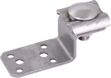Dehn AL ZF DUL 6.10 B5.2 6.5 L81 V2A Anschlusslasche Z-Form V2A m. Doppelüberleger f. Rd 8-10mm V2A (377209)