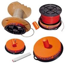 Litec Kabelabroller, Durchmesser: ca.25cm,Traglast: 190 Kg; Randhöhe: ca. 50 mm, schwarz orange (L250-SWOR)