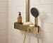 hansgrohe Pulsify Select S Duschkopf 105 3 Strahlarten Relaxation, Kunststoff, 11,4 l/min, 105 mm, Brushed Bronze, (24110140)