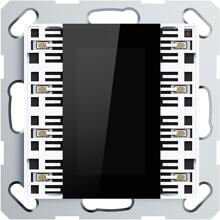 GVS CHPBD-08/55.1.00 Multifunktions-Tastsensor mit Display ADVANCE PRO, 2-/4-fach Weiss mit schwazem Display (KNX Secure) (503053013)