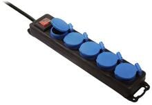 Bachmann 349.046 Verteilersteckdose, 5-fach, schwarz