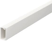 OBO Bettermann WDK10020 Wand- und Deckenkanal mit Bodenlochung, 10x20x2000mm, reinweiß (6150764)