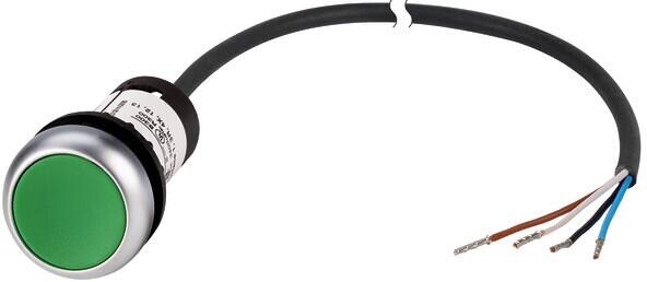 Eaton C22-DR-G-K10-P62 Drucktaste, 1 Schließer, rastend, grün (185607)