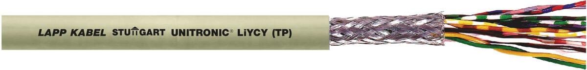 Lapp UNITRONIC LiYCY (TP) 4x2x1 Datenleitung Niederfrequenz, PVC, grau, 100m (0035832/100)