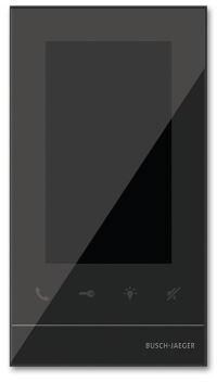 Busch-Jaeger 83222 U-625 Busch-Welcome Innenstation Video mit 12,6 cm 5" Touch-Display, schwarz (2CKA008300A0481)