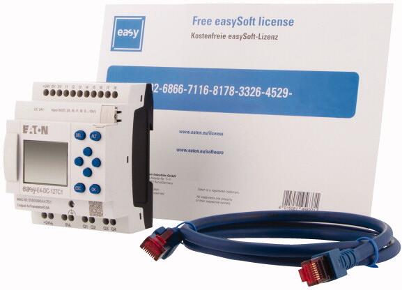 Eaton EASY-BOX-E4-DC1 Starterpaket EASY-E4-DC-12TC1, Patchleitung, Software-Lizenz für easySoft (197228)
