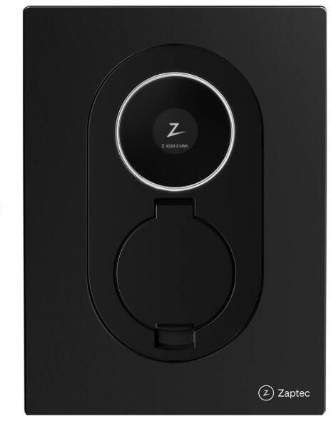 Zaptec Go 2 Ladestation, MID-zertifiziert, Phasenumschaltung, Wechselstrom, 22 kW, IP54, Asphaltschwarz (900-00120)