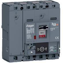 Hager HMS041NC Leistungsschalter h3+ P160 Energy 4P4D N0-50-100% 40A 50kA CTC