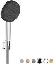 hansgrohe Raindance Alive Select S Duschkopfhalterungset 125 3 Strahlarten wassersparend mit Designflex Textilbrauseschlauch 160 cm, Kunststoff, 7,1 l/min, 125 mm