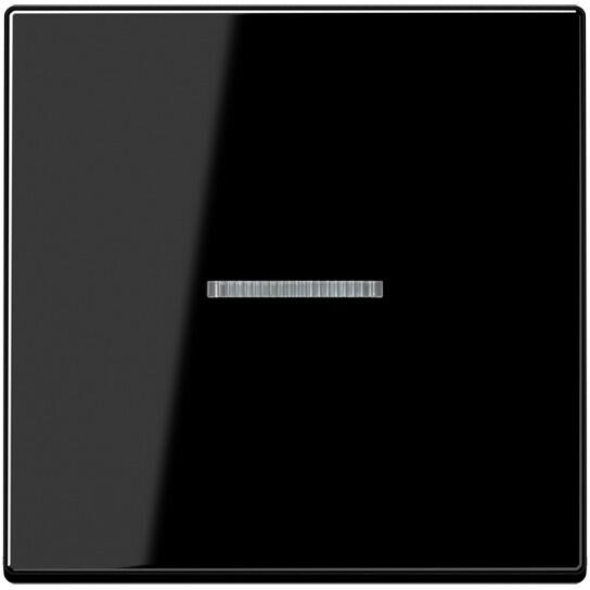 Jung A 590 KO5 SW Wippe mit Lichtleiter, Abdeckung für Schalter/Taster, schwarz