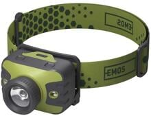 EMOS 1441341100 CREE LED Stirnlampe P3539, 330lm, 3×AAA