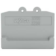 Wago 2050-391 Abschlussplatte für Klemmen mit Rastfuß, 3,4mm dick, grau
