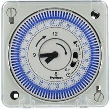 Theben SUL 184 FME Analoge Zeitschaltuhr, 1 Kanal, Fronttafeleinbau, Tagesprogramm, quarzgesteuert, Gangreserve 3 Tage, mechanisch, kürzeste Schaltzeit 15 min (1840300)