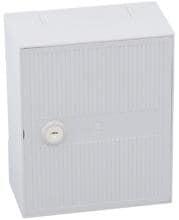 CobiNet 102168 Verteiler BOX I zu 30DA, Schloss, Montagewanne, IP30, 140,6x170,6x76mm, lichtgrau (102168)