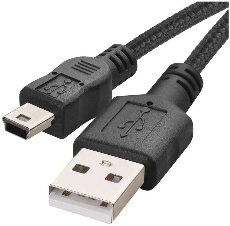 EMOS SM7009BL USB Kabel 2.0 A Stecker, Mini B Stecker, Länge 2m, schwarz (2335076020)