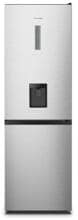 Hisense RB3N300NMCC Stand Kühl-Gefrierkombination, 60 cm breit, 304 L, Total NoFrost, Wasserspender, Wassertank, Edelstahloptik