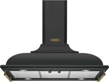 Smeg KCI19AOE EEK: A Inselhaube, 90 cm breit, 796 m³/h, 3 Leistungsstufen + Intensiv, LED-Beleuchtung, Metall-Fettfilter, anthrazit