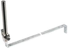 Dehn SH BB16 L475 WS V2A STTZN Stangenhalter m. Strebe L 475mm St/tZn f. Schrägdach m. NIRO-Bolzen Rd 16mm (223005)