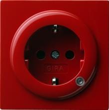 SCHUKO-Steckdose 16 A 250 V~ mit Kontroll-Licht, S-Color, Rot, Gira 018243