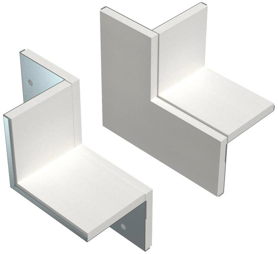 OBO Bettermann PLM CC 0810 FS Wandanschluss-Set 2-seitig, für Eckmontage, Kanalhöhe 80 mm (7218138)