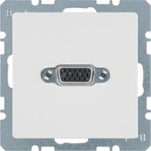 Berker 3315416089 VGA Steckdose mit Schraub-Liftklemmen, Q.1/Q.3, polarweiß samt