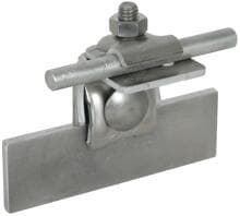 Dehn FK KB 6.10 KBF0.7 8 W AL Falzklemme Al Klemmbereich 0,7-8mm gewinkelt m. Klemmbock f. Rd 6-10mm (365051)
