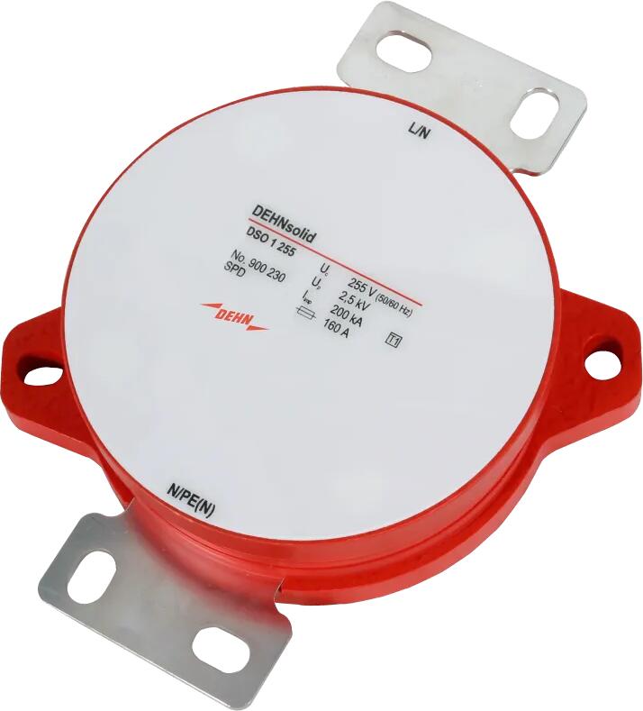 Dehn DSO 1 255 Koordinierter Blitzstromableiter Typ 1 DEHNsolid 1-polig 255 V AC, weiß rot (900230)