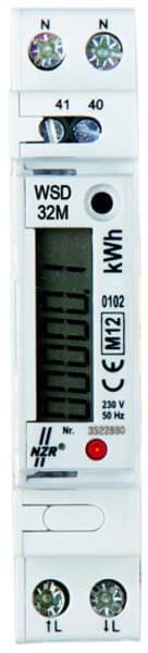NZR EcoCount WSD 32M Digitaler Wechselstromzähler 5(32)A, M-Bus, MID, 1x230V (30220416)