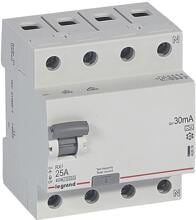 Legrand RX3 FI-Schutzschutzschalter, 25 A, Typ A, 30mA, weiß (402074)