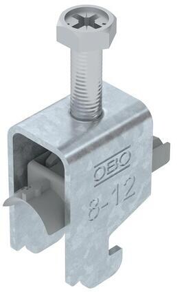 OBO Bettermann BS-N1-K-12 FT Bügelschelle 2056 N-Fuß, 1-fach, 8-12mm, tauchfeuerverzinkt (1187202)