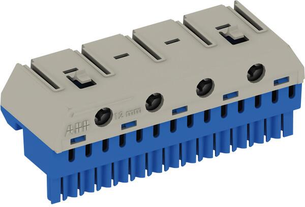 STRIEBEL & JOHN ZK144B N Quick-Steckklemme, 14x1,5-4mm², 4x2,5-25mm², blau (2CPX062754R9999)