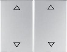 Berker 14357203 Wippen mit Aufdruck Symbol Pfeile, K.5, alu, Aluminium eloxiert