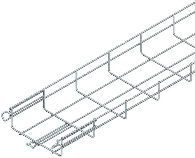 Niedax MTC 54.150 V Gitterrinne, U-förmig, mit angeschweißtem Verbinder, 54x150x3000 mm, Stahl, galvanisch verzinkt