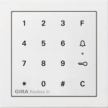 Gira 2605112 Keyless In Codetastatur, Flächenschalter, reinweiß glänzend