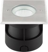 EVN MEERKAT LED Bodeneinbau, IP67, 100-240V, 3000K, quadratisch, breitstrahlend, EDS / alu