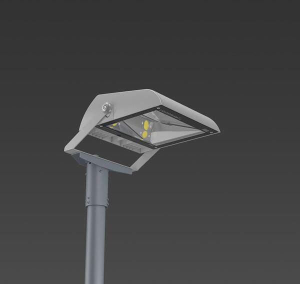 RZB 721720.114 Strahler LED 2x50W, 3000K, 382x330x214 mm, asym.12100 lm